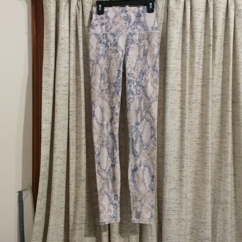 Carbon38 Python Snakeskin Print High Waisted Leggings
